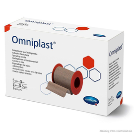 Omniplast Fixierpflaster 5 m x 5 cm (6 Stck.) (PACK=6 STÜCK) Produktbild