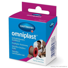 Omniplast Fixierpflaster 5 m x 2,5 cm, mit Sprengring Produktbild