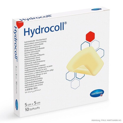 Hydrocoll Hydrokolloidverband steril 5 x 5 cm (10 Stck.) (PACK=10 STÜCK) Produktbild