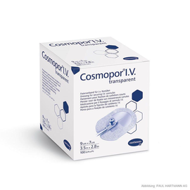Cosmopor I.V. transparent, steril, Kanülenfixierung 9 x 7 cm (100 Stck.) (PACK=100 STÜCK) Produktbild