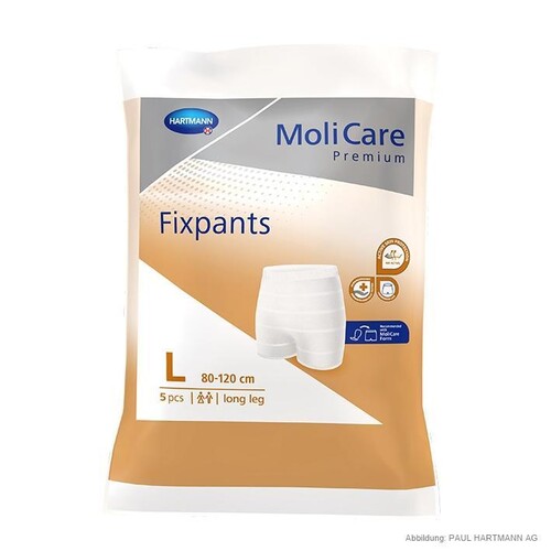 MoliCare Premium Fixpants long leg Fixierhosen Gr. L (5 Stck.) (BTL=5 STÜCK) Produktbild Front View L