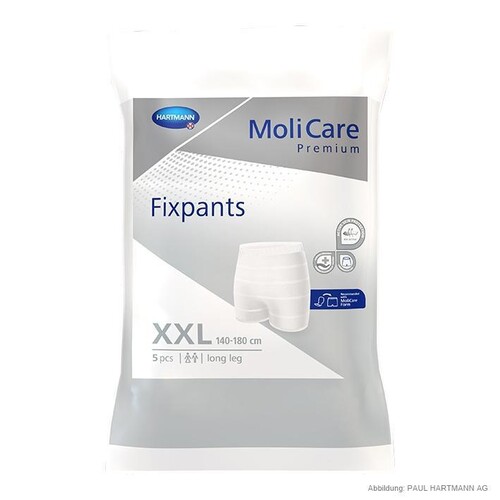 MoliCare Premium Fixpants long leg Fixierhosen Gr. XXL (5 Stck.) (BTL=5 STÜCK) Produktbild Front View L