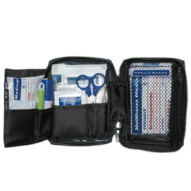 TRAVEL Erste-Hilfe-Verbandtasche blau/rot, 17 x 12 x 6 cm Produktbild