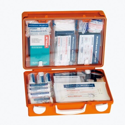 SAN Erste-Hilfe-Koffer leer, 31 x 21 x 13 cm, orange Produktbild Front View L