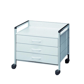 Variocar 60 Unterfahrwagen, 520 mm hoch, mit 3 Schubladen, weiß Produktbild