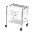 Variocar 60 Basiswagen, 730 mm hoch, mit 2 Schubladen, weiß Produktbild