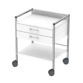Variocar 60 Basiswagen, 730 mm hoch, mit 2 Schubladen, weiß Produktbild