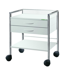 Variocar 60 Basiswagen, 830 mm hoch, mit 2 Schubladen, weiß Produktbild