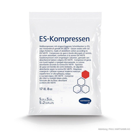 ES-Kompressen steril 8-fach 5 x 5 cm (5 x 2 Stck.) Produktbild