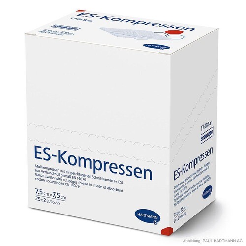 ES-Kompressen steril 8-fach 7,5 x 7,5 cm (25 x 2 Stck.) Produktbild