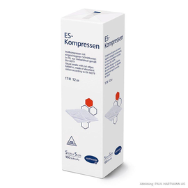 ES-Kompressen unsteril 12-fach 5 x 5 cm (100 Stck.) (PACK=100 STÜCK) Produktbild