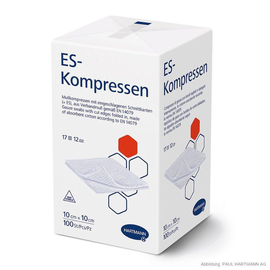 ES-Kompressen unsteril 12-fach 10 x 10 cm (100 Stck.) (PACK=100 STÜCK) Produktbild