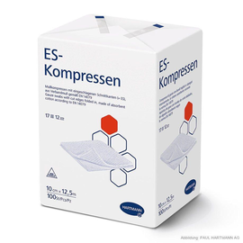 ES-Kompressen unsteril 12-fach 10 x 12,5 cm (100 Stck.) (PACK=100 STÜCK) Produktbild
