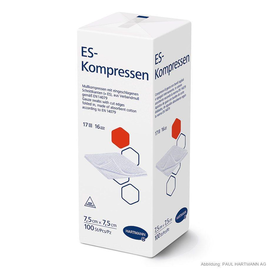 ES-Kompressen unsteril 16-fach 7,5 x 7,5 cm (100 Stck.) (PACK=100 STÜCK) Produktbild