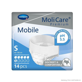 MoliCare Premium Mobile 6 Tropfen Inkontinenzslips Gr. S (14 Stck.) (BTL=14 STÜCK) Produktbild