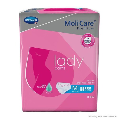 MoliCare Premium lady pants 5 Tropfen Gr. M, Inkontinenzslips (8 Stck.) (BTL=8 STÜCK) Produktbild Front View L