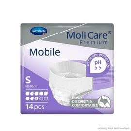 MoliCare Premium Mobile 8 Tropfen Inkontinenzslips Gr. S (14 Stck.) (BTL=14 STÜCK) Produktbild