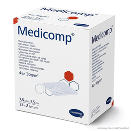 Medicomp Vlieskompressen 10 x 10 cm, steril (25 x 2 Stck.) Produktbild