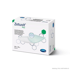 Zetuvit Plus Saugkompressen steril 10 x 10 cm (10 Stck.) (PACK=10 STÜCK) Produktbild