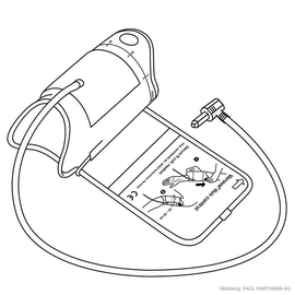 Secure fit-Manschette Medium 22-32 cm für Veroval duo control Oberarm- Produktbild