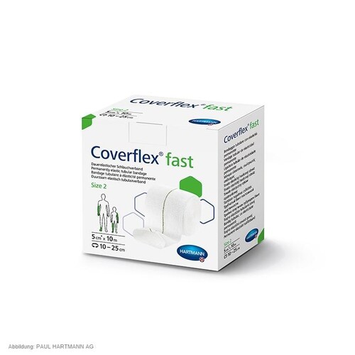 Coverflex fast Schlauchverband Gr. 2, 5 cm x 10 m Produktbild Front View L