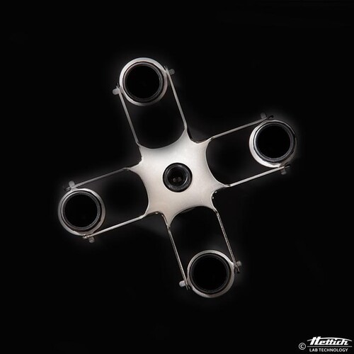Ausschwingrotor 90° für 4 x 15 ml,  mit Gehänge für HET 1011 Produktbild Front View L
