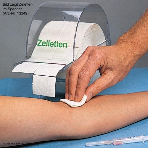 Zelletten 5 x 4 cm (1 Rl. à 300 Tupfer) Produktbild Front View L