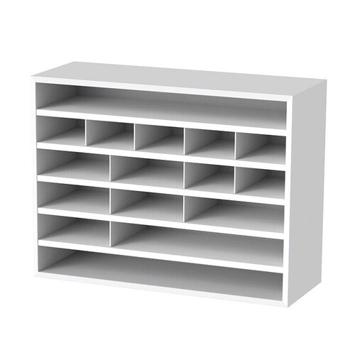 Organisationsschrank COMPACT weiß Produktbild Front View L