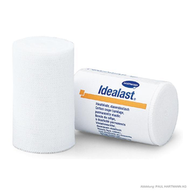 Idealast ohne Verbandklammern, Idealbinde, weiß 5 m x 6 cm (10 Stck.) (PACK=10 STÜCK) Produktbild
