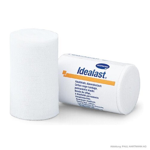 Idealast ohne Verbandklammern, Idealbinde, weiß 5 m x 6 cm (10 Stck.) (PACK=10 STÜCK) Produktbild Front View L