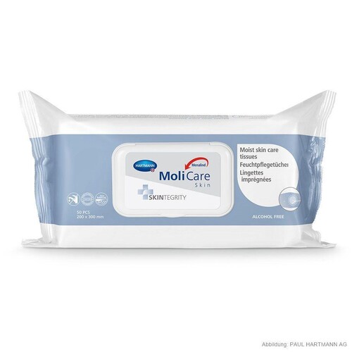 MoliCare Skin Feuchtpflegetücher (50 Stck.) (PACK=50 STÜCK) Produktbild Front View L