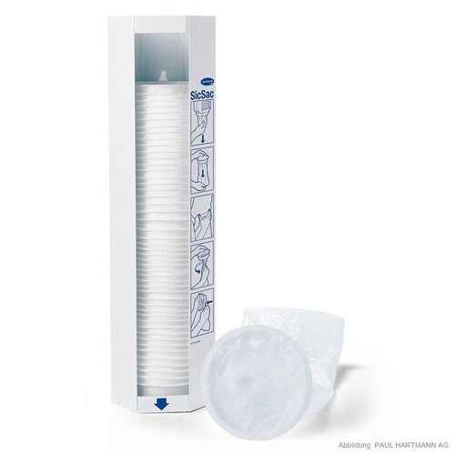 SicSac Spender 13 x 47 cm zur Wandmontage, leer Produktbild Front View L