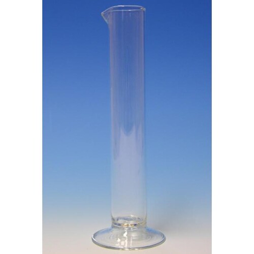 Glaszylinder mit Fuß und Ausguss, ca. 110 x 20 mm Produktbild Front View L