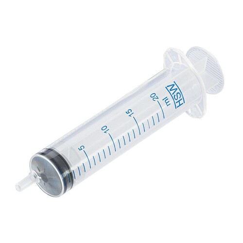 HENKE-JECT Einmal-Spritzen 20 ml, 3-tlg., steril (100 Stck.) (PACK=100 STÜCK) Produktbild Front View L