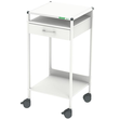 Steharbeitsplatz/Laptop-Wagen 08/16 Wagen 45, weiß Produktbild