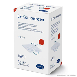 ES-Kompressen steril 12-fach 5 x 5 cm (20 x 5 Stck.) Produktbild