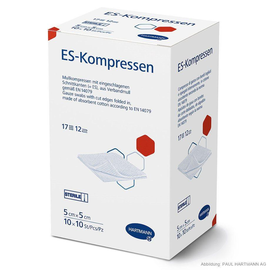ES-Kompressen steril 12-fach 5 x 5 cm (10 x 10 Stck.) Produktbild