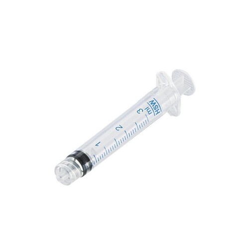 HENKE-JECT Einmal-Spritzen 3 ml LL, 3-tlg., steril (100 Stck.) (PACK=100 STÜCK) Produktbild Front View L
