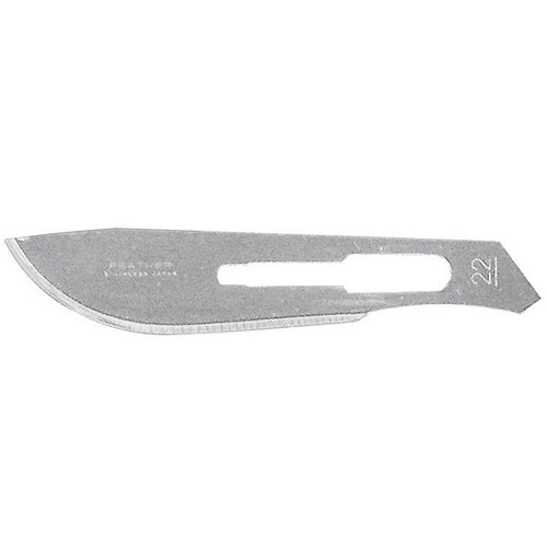 Einmal-Skalpellklingen FEATHER Fig. 22 steril (100 Stck.) (PACK=100 STÜCK) Produktbild