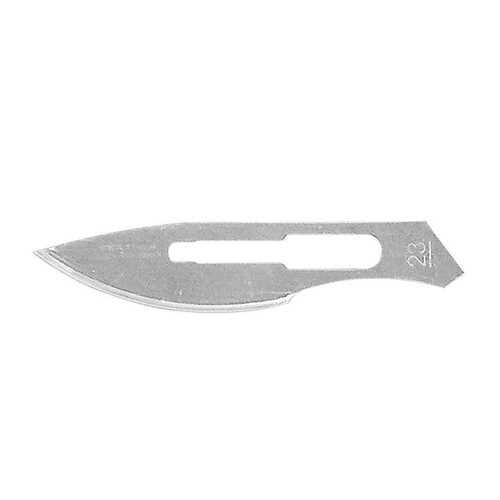 Einmal-Skalpellklingen FEATHER Fig. 23 steril (100 Stck.) (PACK=100 STÜCK) Produktbild Front View L