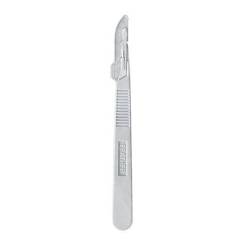Einmal-Skalpelle FEATHER Fig. 15 lang (20 Stck.) (PACK=20 STÜCK) Produktbild Front View L