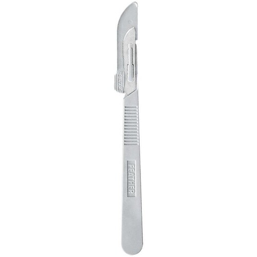 Einmal-Skalpelle FEATHER Fig. 20 lang (20 Stck.) (PACK=20 STÜCK) Produktbild Front View L