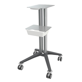 bravo Basiswagen 5, grau, mit Metall- Ablageplatten und Ablageschale Produktbild