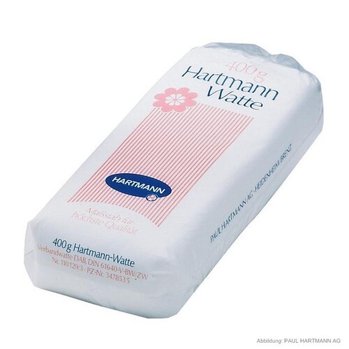 HARTMANN Watte 400 g Produktbild Front View L