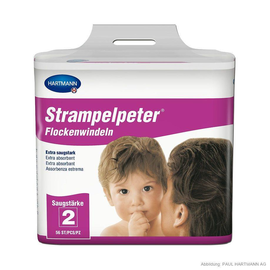 Strampelpeter Flockenwindeln Saugstärke 2 (56 Stck.) (PACK=56 STÜCK) Produktbild