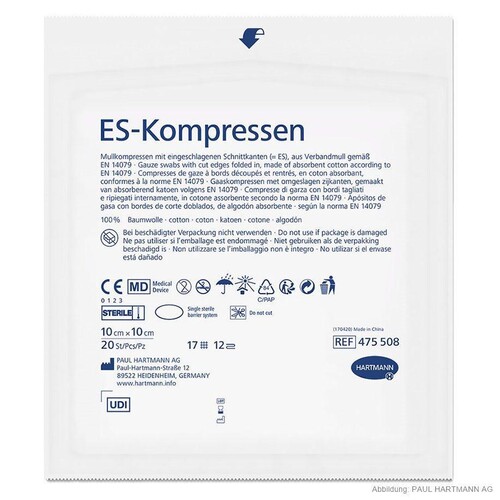 ES-Kompressen steril 12-fach 10 x 10 cm (5 x 20 Stck.) Produktbild Additional View 3 L