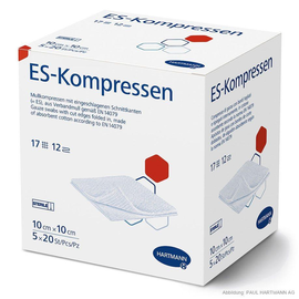 ES-Kompressen steril 12-fach 10 x 10 cm (5 x 20 Stck.) Produktbild