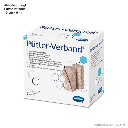 Pütter-Verband 5 m x 10 cm (2 Stck.) Produktbild Front View L