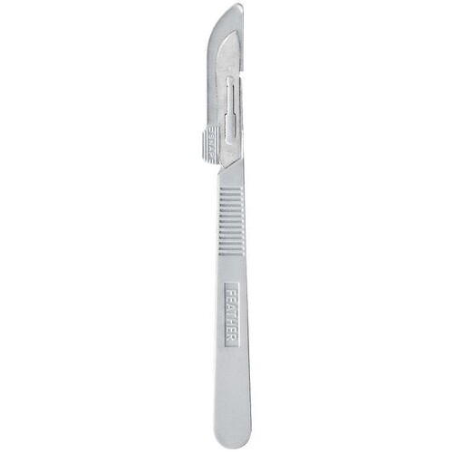 Einmal-Skalpelle FEATHER Fig. 21 lang (20 Stck.) (PACK=20 STÜCK) Produktbild Front View L