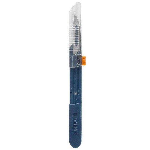 Sicherheits-Einmal-Skalpelle FEATHER Safeshield Fig. 25 steril (10 Stck.) (PACK=10 STÜCK) Produktbild Front View L